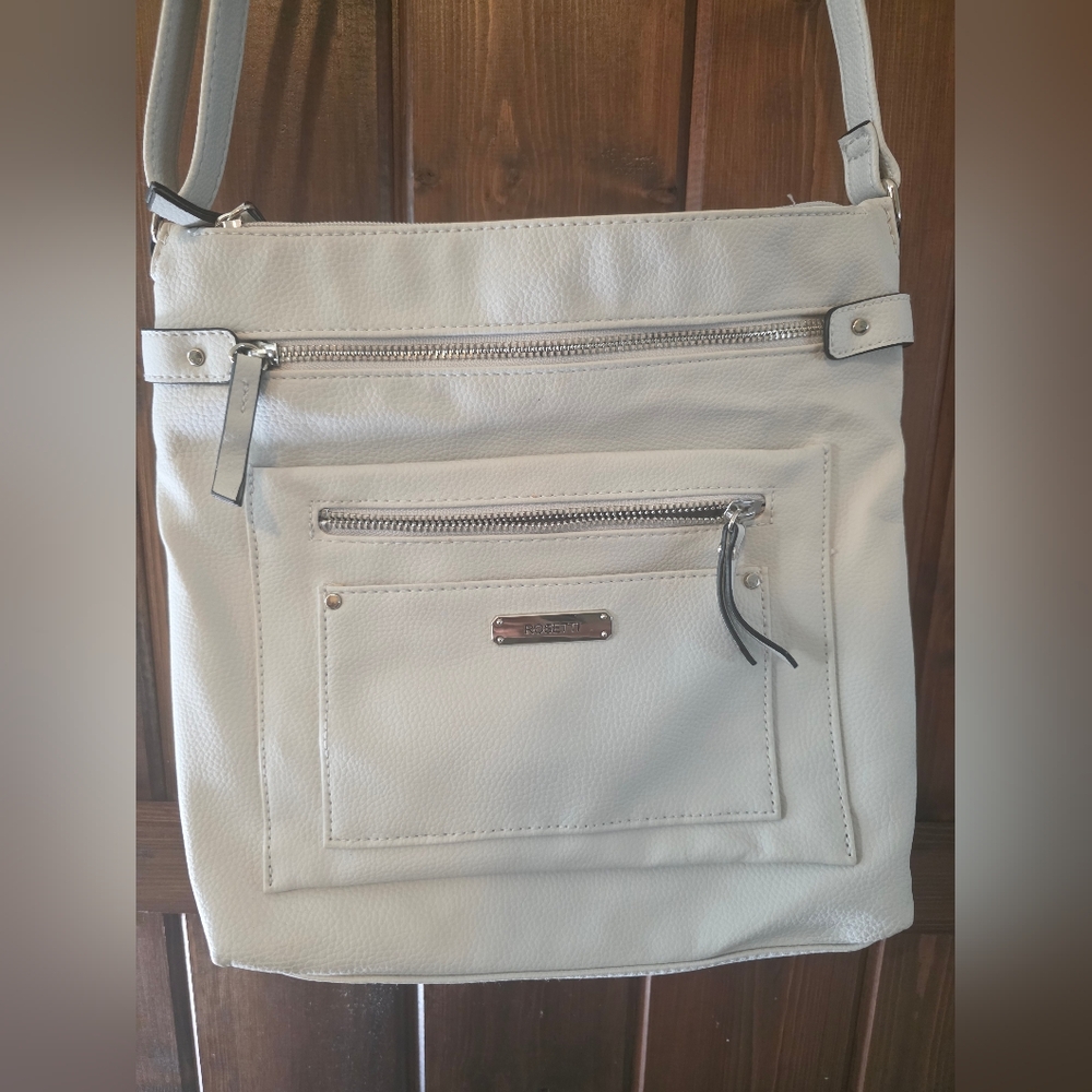Elegant Cream Crossbody Bag